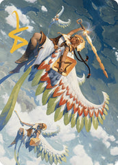 Resplendent Angel Art Card (5/81) (Gold-Stamped Signature) [The Lost Caverns of Ixalan Art Series] | Good Games Morley