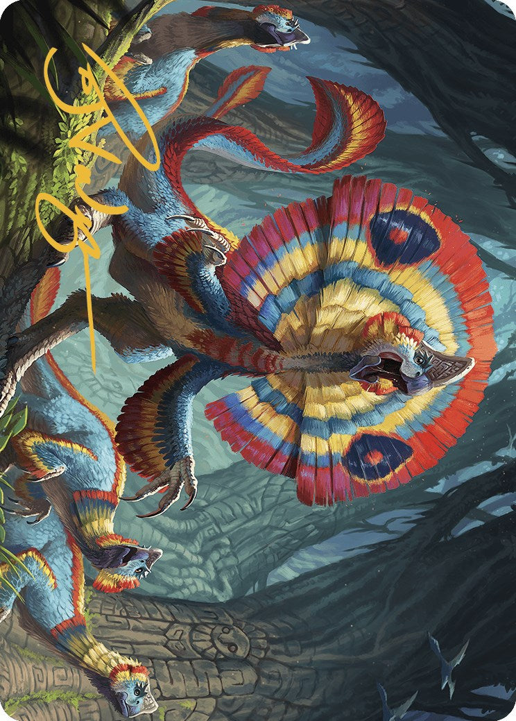 Sunfrill Imitator Art Card (Gold-Stamped Signature) [The Lost Caverns of Ixalan Art Series] | Good Games Morley
