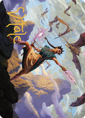 Warden of the Inner Sky Art Card (Gold-Stamped Signature) [The Lost Caverns of Ixalan Art Series] | Good Games Morley