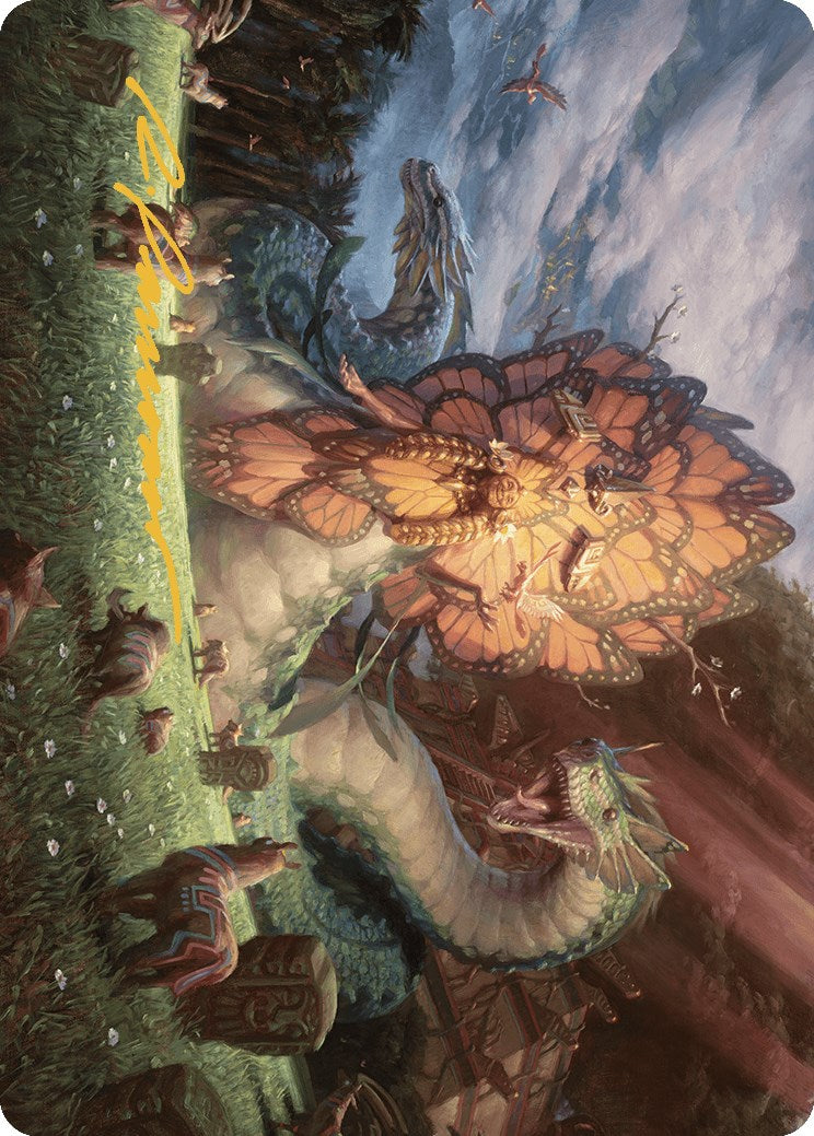 Ojer Kaslem, Deepest Growth Art Card (30/81) (Gold-Stamped Signature) [The Lost Caverns of Ixalan Art Series] | Good Games Morley