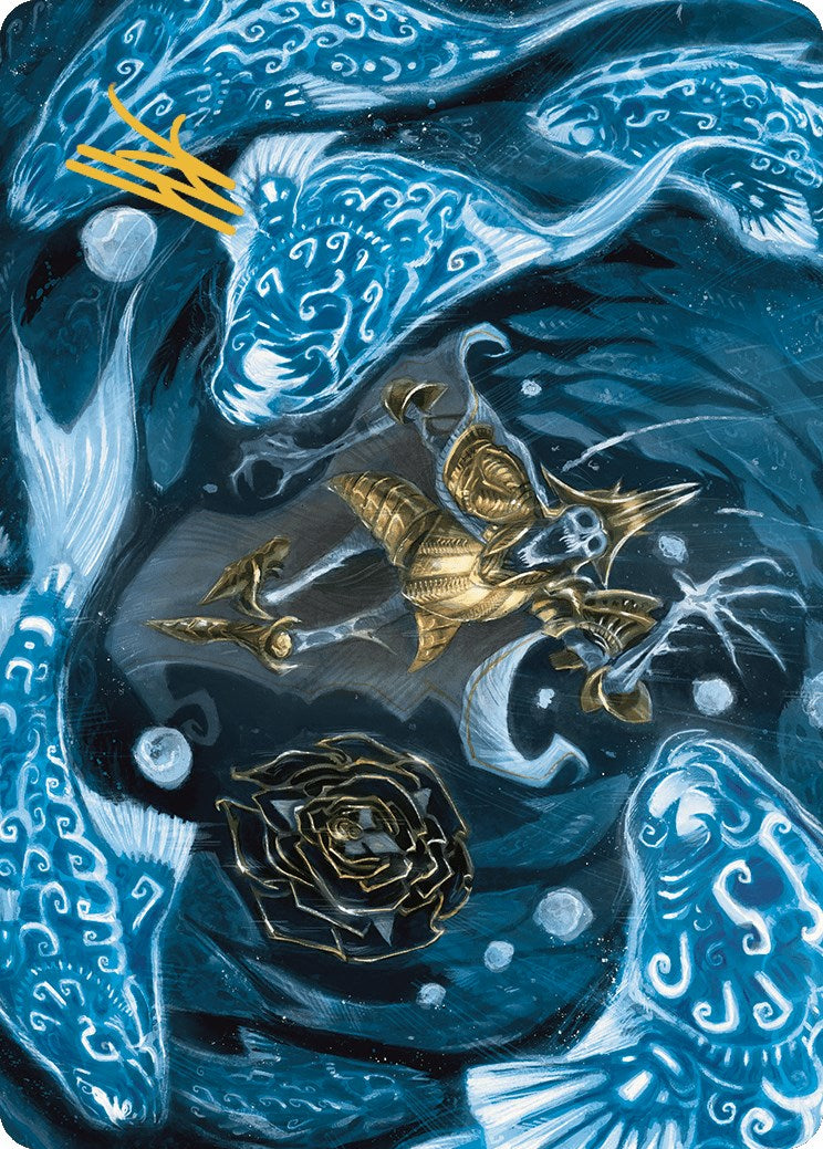 Eaten by Piranhas Art Card (Gold-Stamped Signature) [The Lost Caverns of Ixalan Art Series] | Good Games Morley
