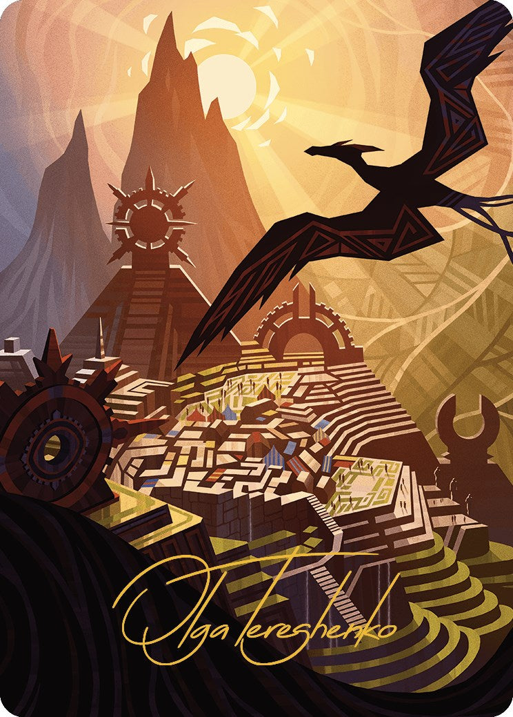 Plains Art Card (Gold-Stamped Signature) [The Lost Caverns of Ixalan Art Series] | Good Games Morley