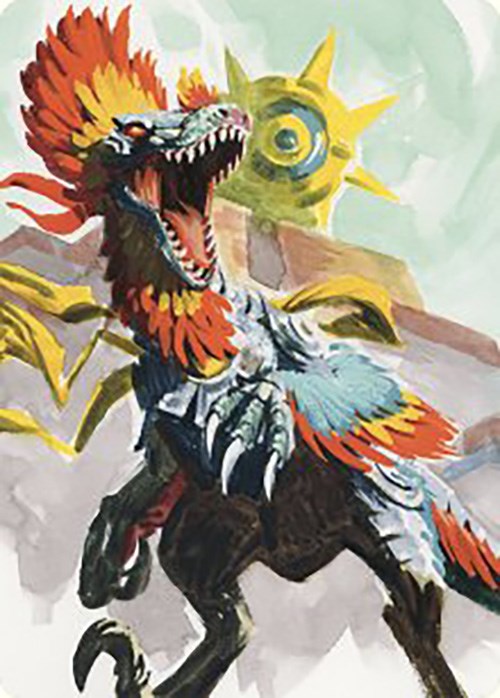 Pantlaza, Sun-Favored Art Card [The Lost Caverns of Ixalan Art Series] | Good Games Morley