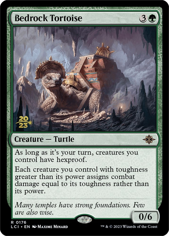 Bedrock Tortoise [The Lost Caverns of Ixalan Prerelease Cards] | Good Games Morley