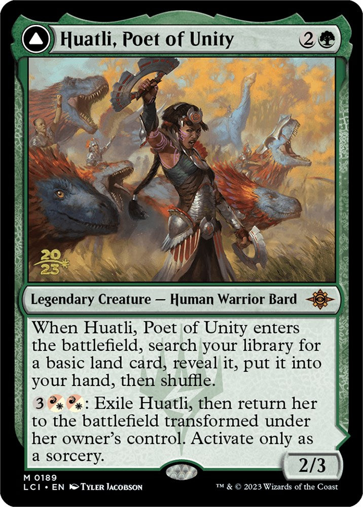 Huatli, Poet of Unity // Roar of the Fifth People [The Lost Caverns of Ixalan Prerelease Cards] | Good Games Morley