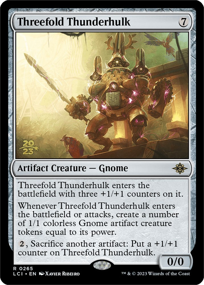 Threefold Thunderhulk [The Lost Caverns of Ixalan Prerelease Cards] | Good Games Morley