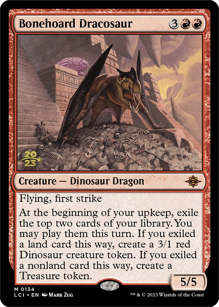 Bonehoard Dracosaur [The Lost Caverns of Ixalan Prerelease Cards] | Good Games Morley