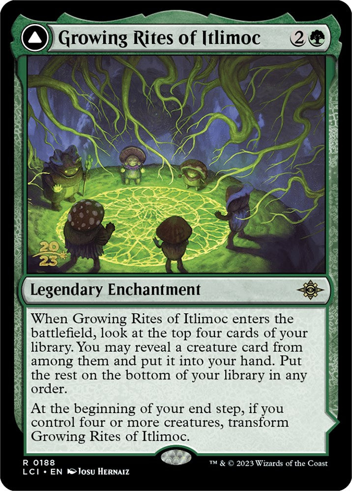 Growing Rites of Itlimoc // Itlimoc, Cradle of the Sun (LCI) [The Lost Caverns of Ixalan Prerelease Cards] | Good Games Morley