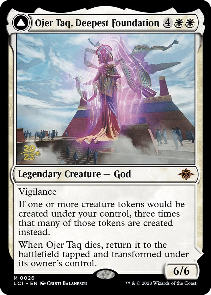 Ojer Taq, Deepest Foundation // Temple of Civilization [The Lost Caverns of Ixalan Prerelease Cards] | Good Games Morley