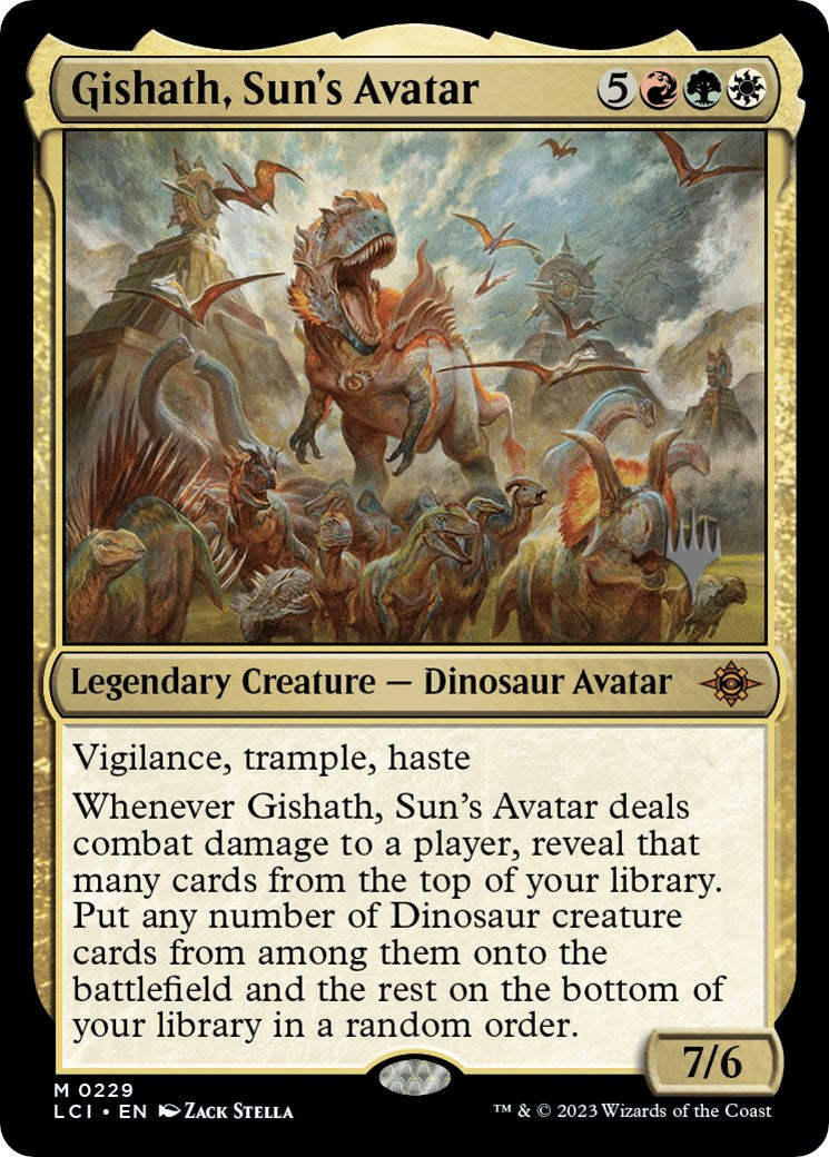 Gishath, Sun's Avatar (Promo Pack) [The Lost Caverns of Ixalan Promos] | Good Games Morley