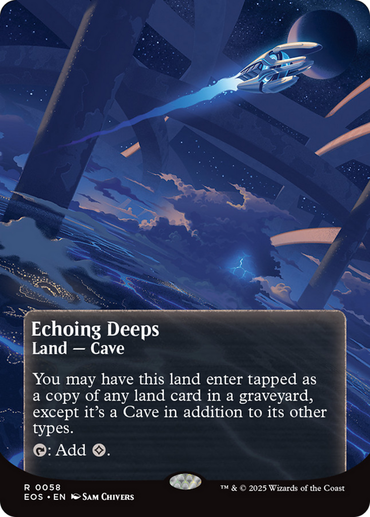 Echoing Deeps (0058) (Borderless) [Edge of Eternities: Stellar Sights] | Good Games Morley