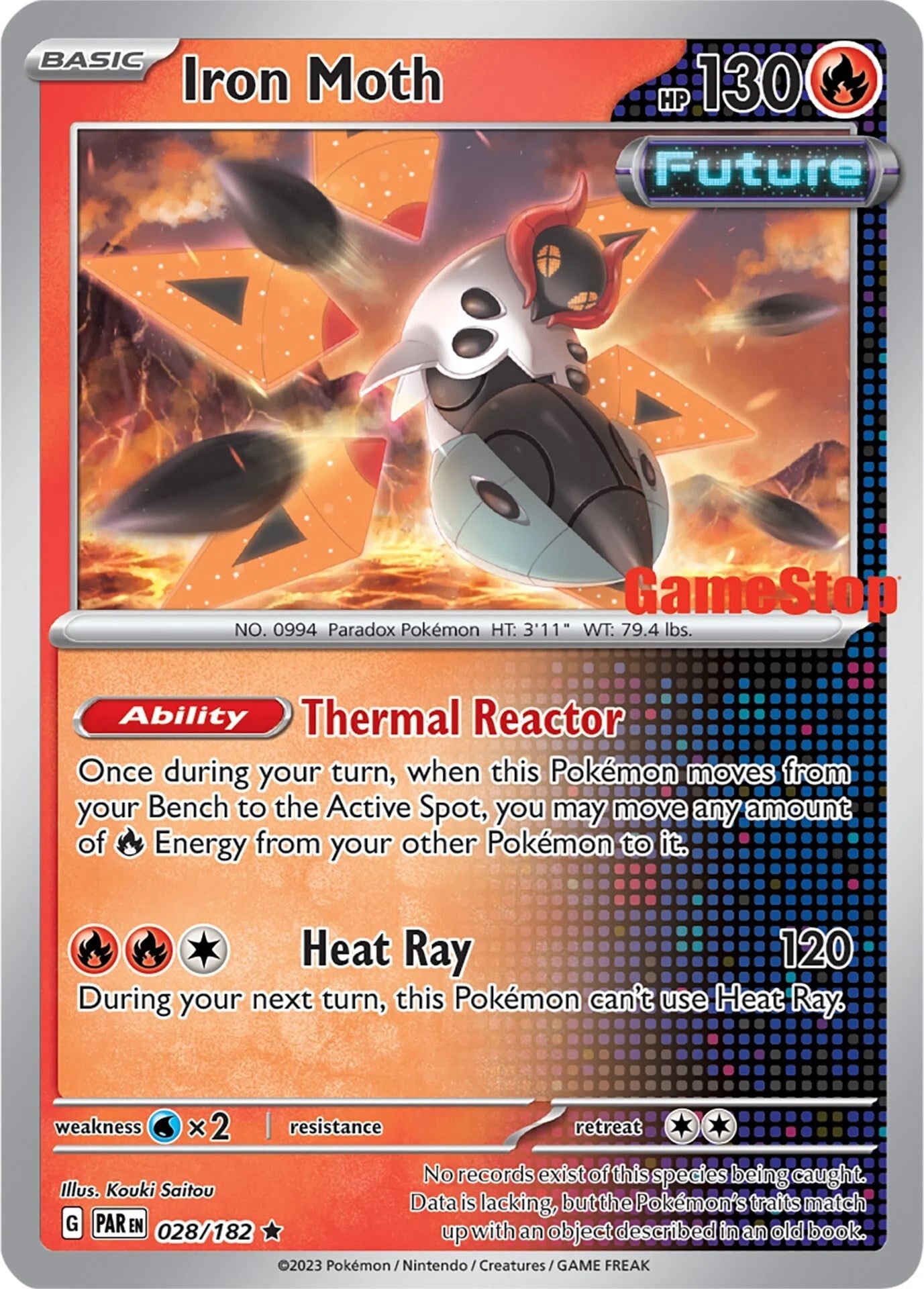 Iron Moth (028/182) (GameStop Promo) [Miscellaneous Cards] | Good Games Morley