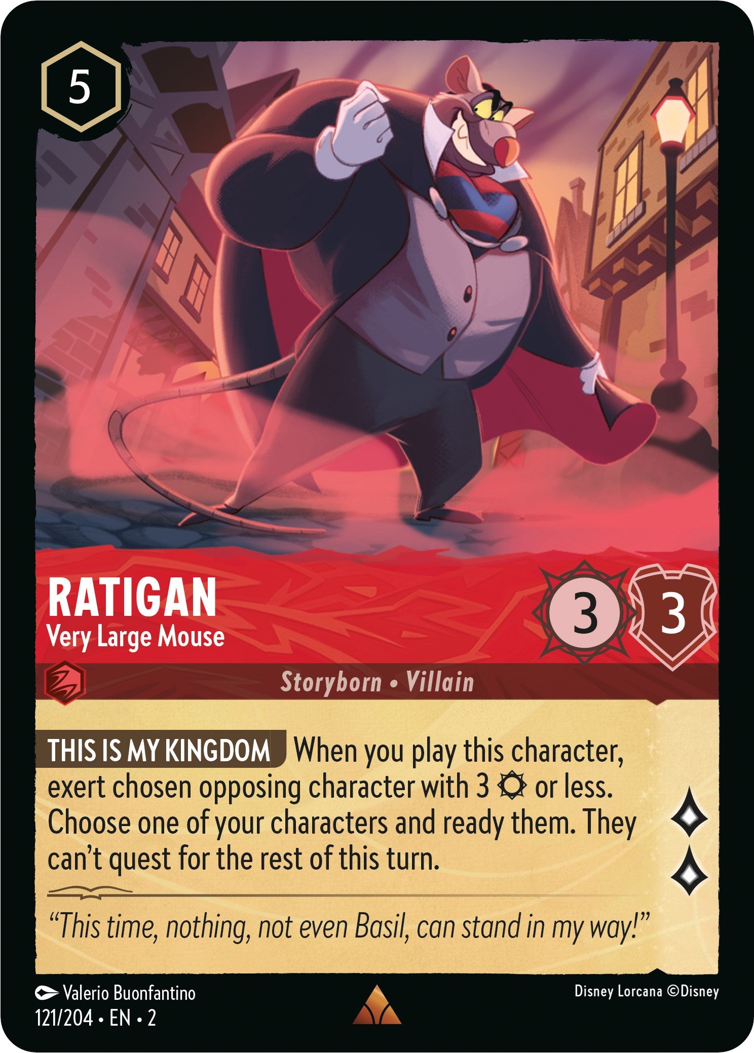 Ratigan - Very Large Mouse (121/204) [Rise of the Floodborn] | Good Games Morley