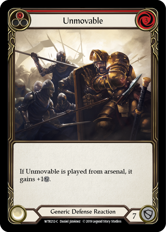 Unmovable (Red) [WTR212-C] (Welcome to Rathe)  Alpha Print Rainbow Foil | Good Games Morley