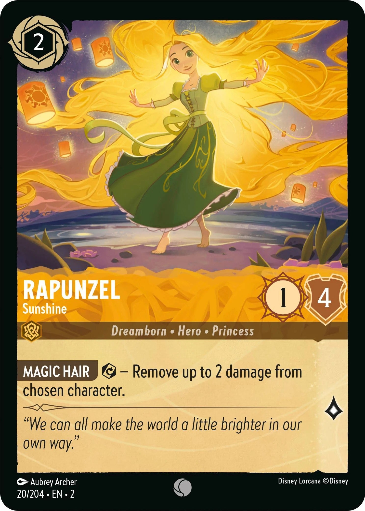 Rapunzel - Sunshine (20/204) [Rise of the Floodborn] | Good Games Morley