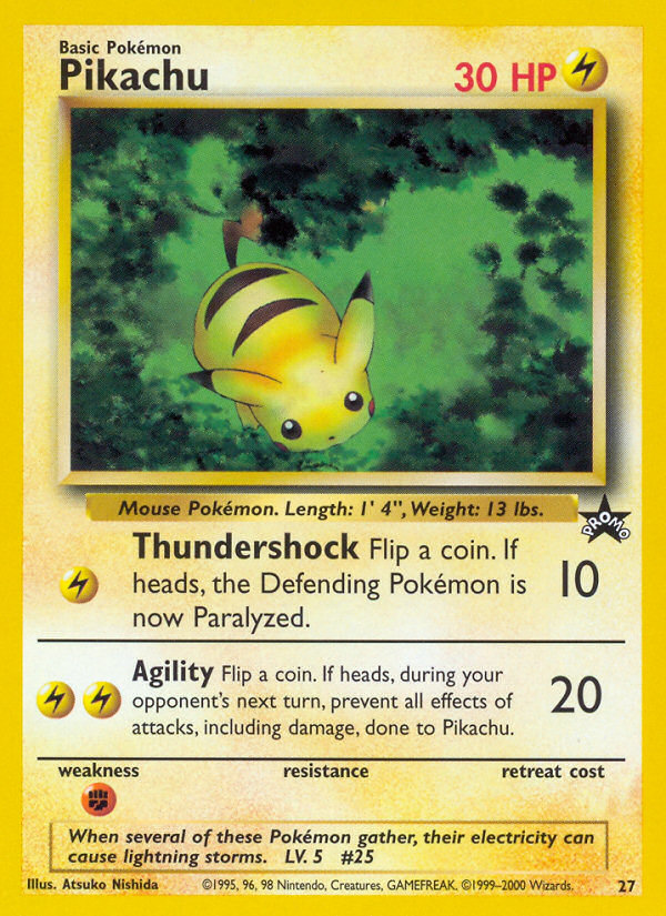 Pikachu (27) [Wizards of the Coast: Black Star Promos] | Good Games Morley
