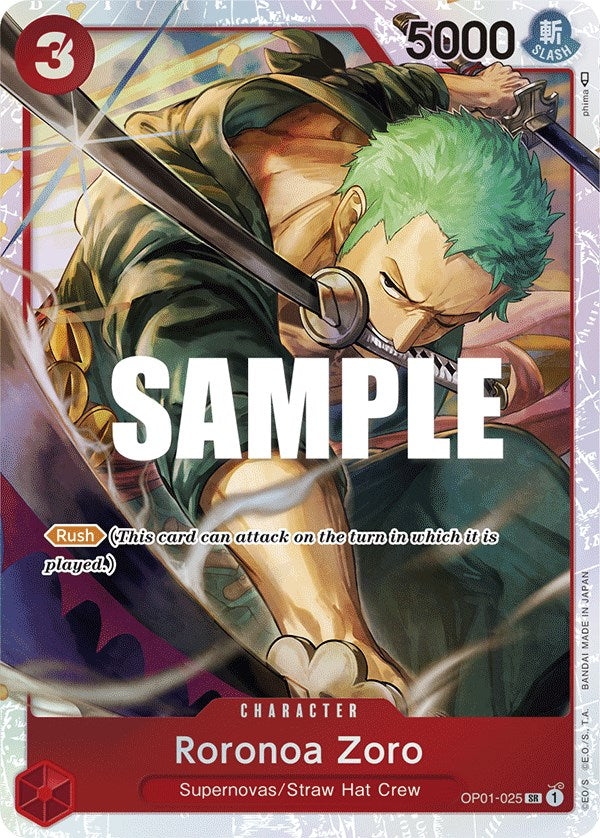 Roronoa Zoro (OP01-025) (Ultra Deck: The Three Captains) [One Piece Promotion Cards] | Good Games Morley