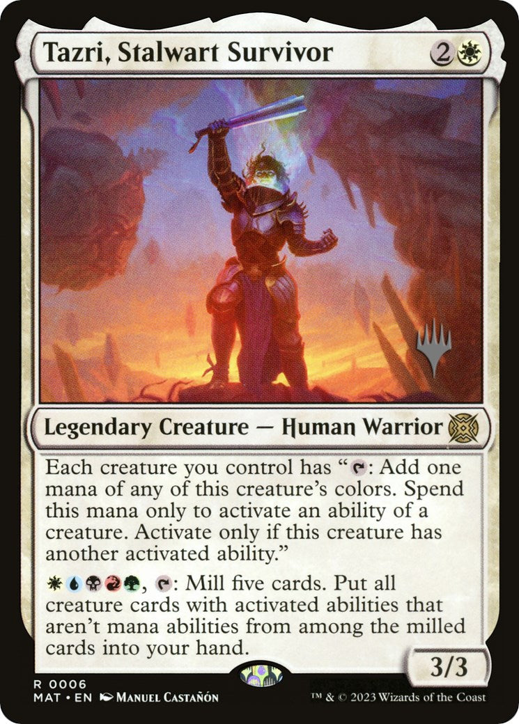 Tazri, Stalwart Survivor (Promo Pack) [The Lost Caverns of Ixalan Promos] | Good Games Morley