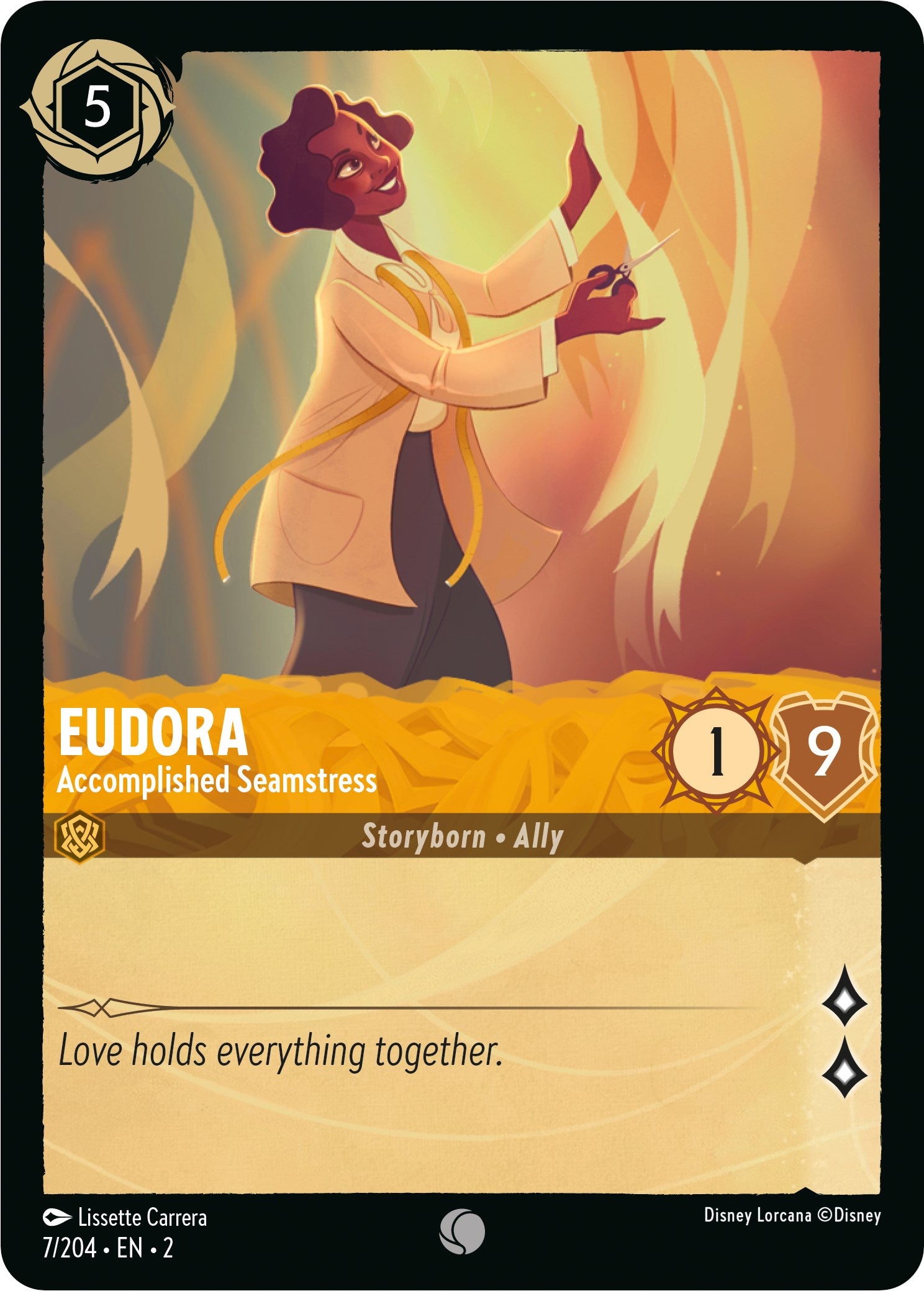Eudora - Accomplished Seamstress (7/204) [Rise of the Floodborn] | Good Games Morley