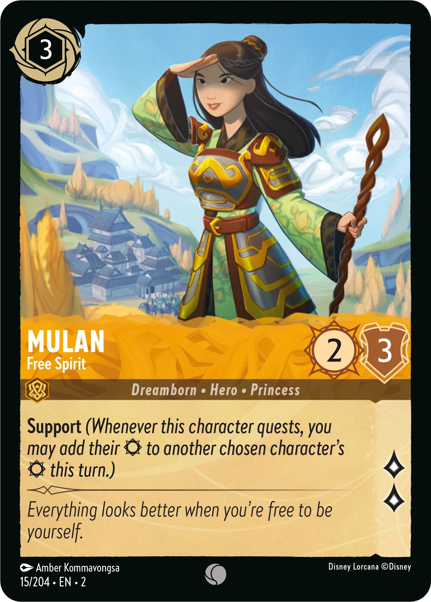 Mulan - Free Spirit (15/204) [Rise of the Floodborn] | Good Games Morley