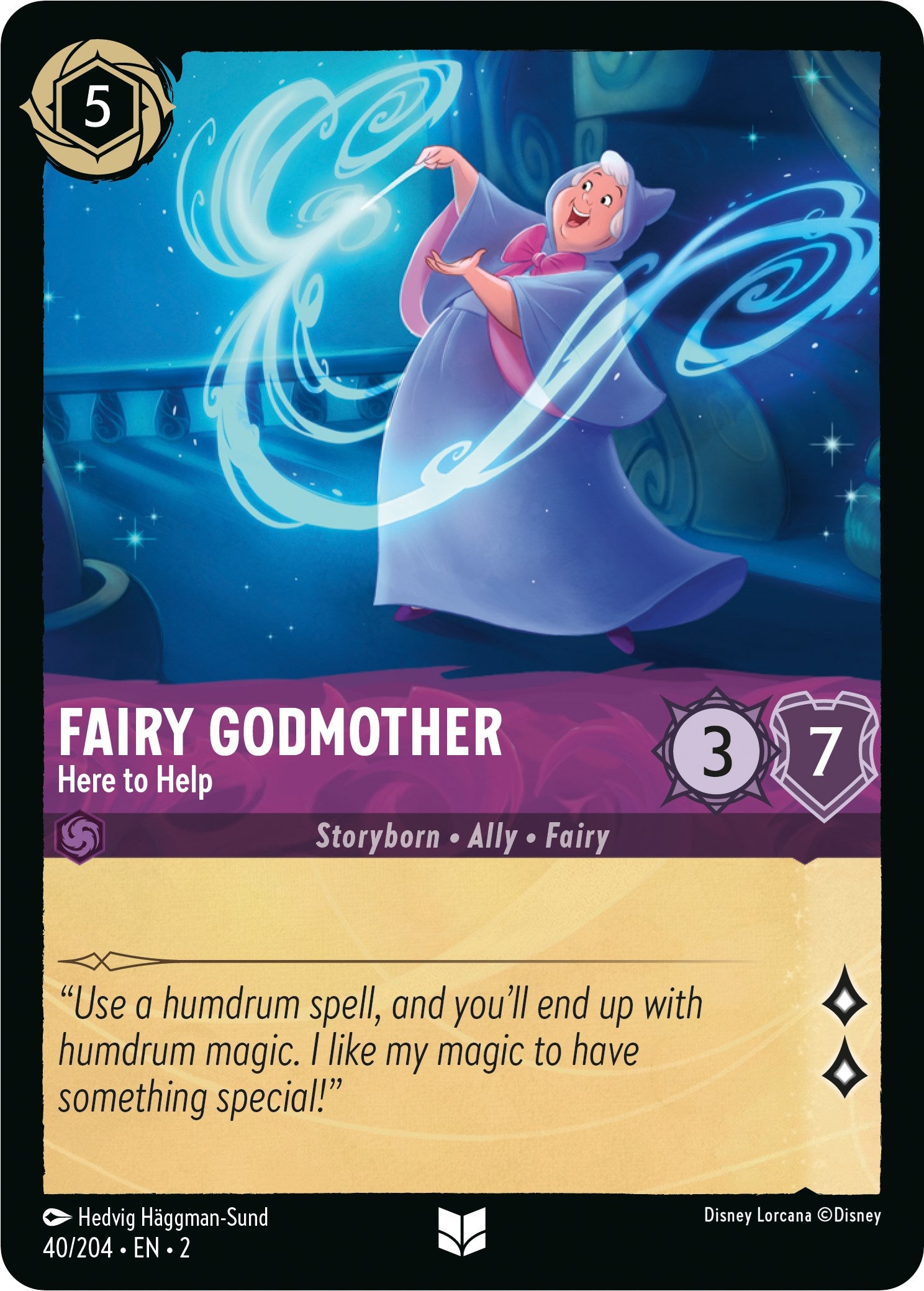 Fairy Godmother - Here to Help (40/204) [Rise of the Floodborn] | Good Games Morley