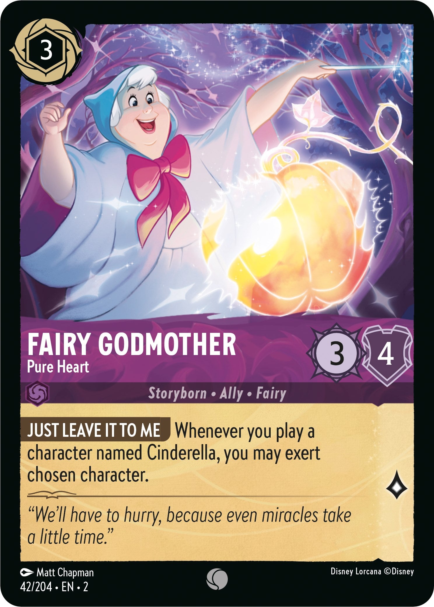 Fairy Godmother - Pure Heart (42/204) [Rise of the Floodborn] | Good Games Morley
