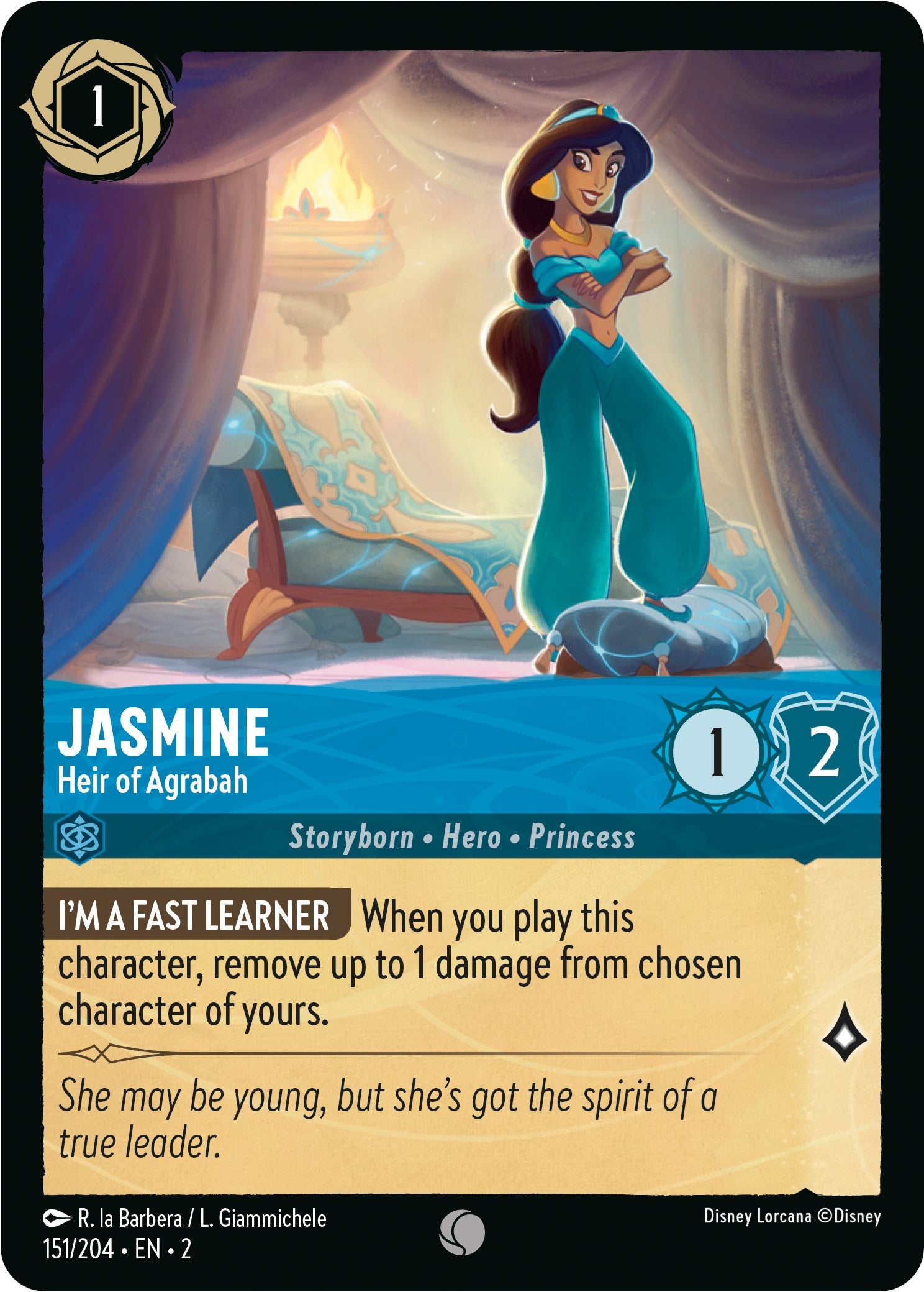Jasmine - Heir of Agrabah (151/204) [Rise of the Floodborn] | Good Games Morley