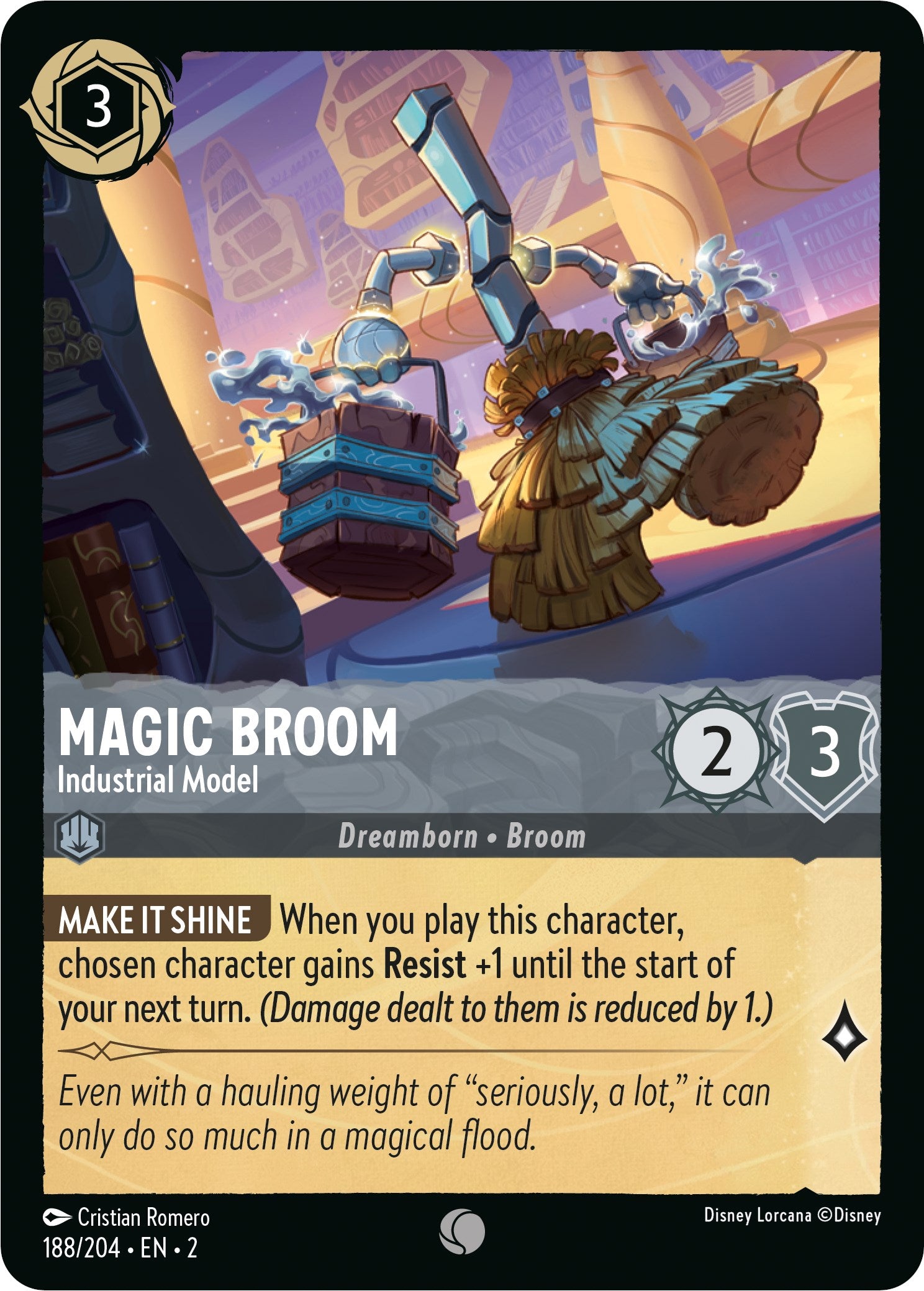 Magic Broom - Industrial Model (188/204) [Rise of the Floodborn] | Good Games Morley