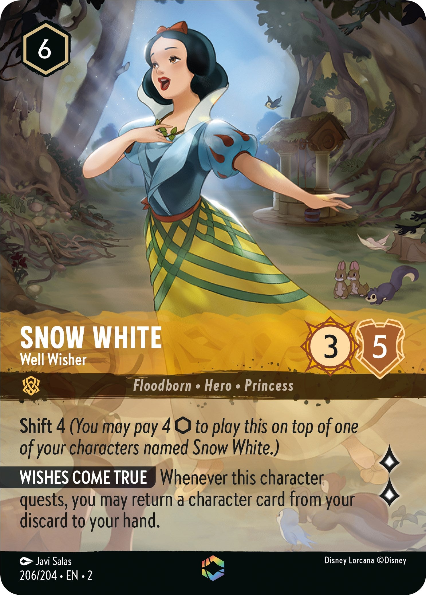 Snow White - Well Wisher (Enchanted) (206/204) [Rise of the Floodborn] | Good Games Morley