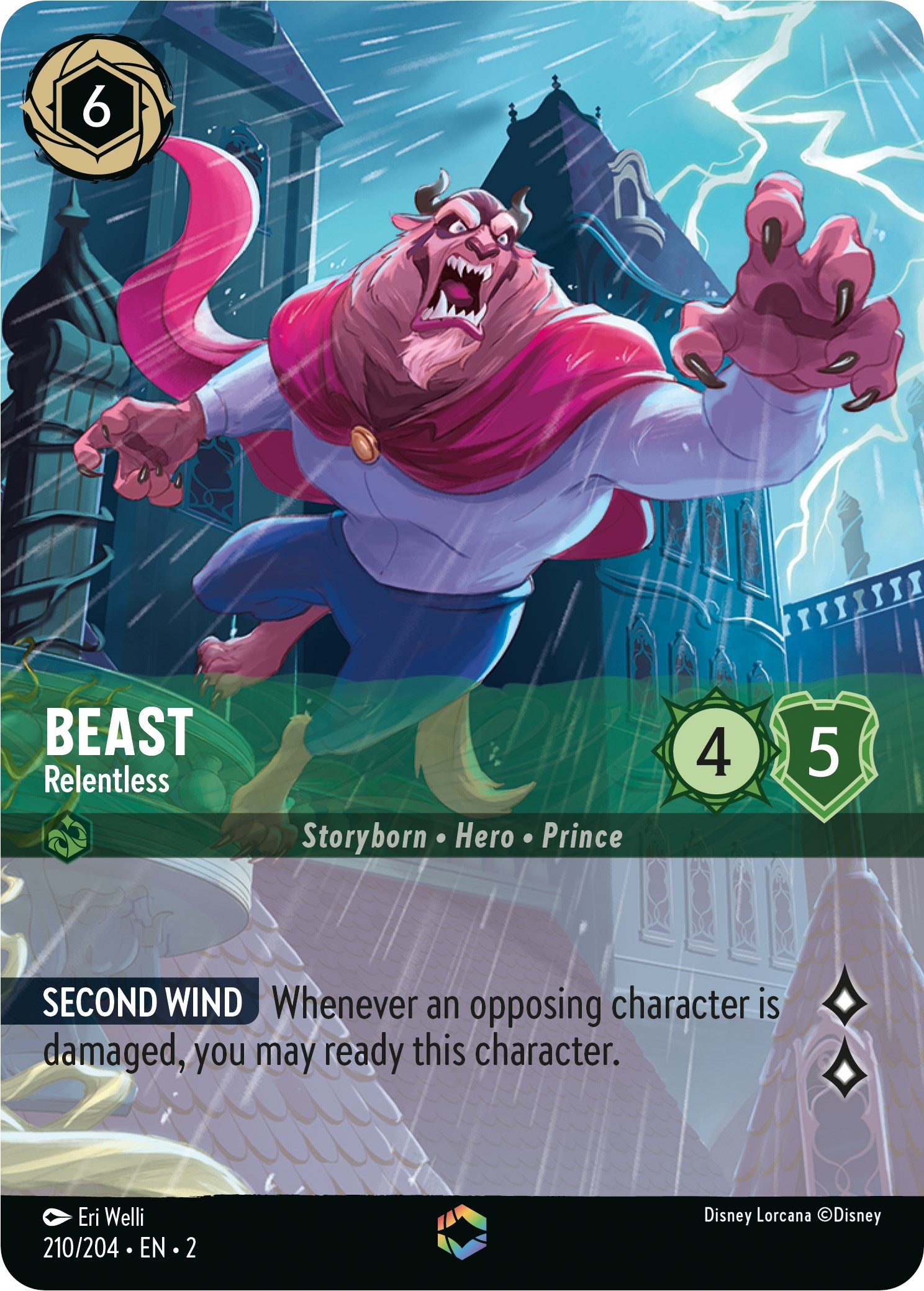 Beast - Relentless (Enchanted) (210/204) [Rise of the Floodborn] | Good Games Morley