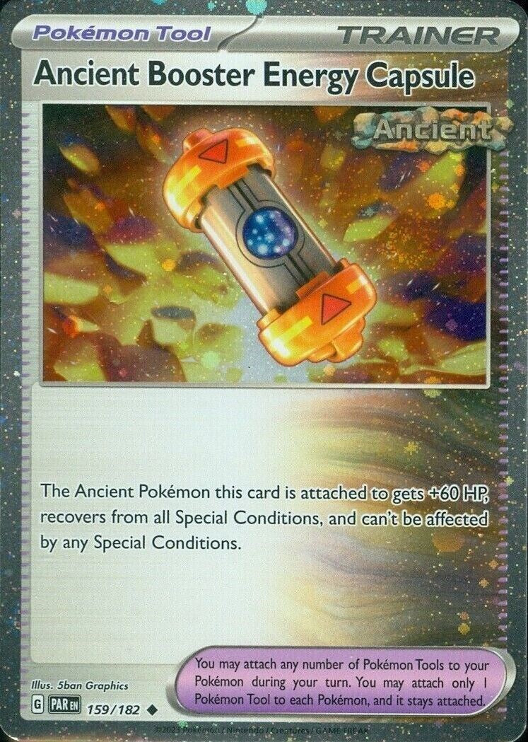 Ancient Booster Energy Capsule (159/182) (Cosmos Holo) [Scarlet & Violet: Paradox Rift] | Good Games Morley
