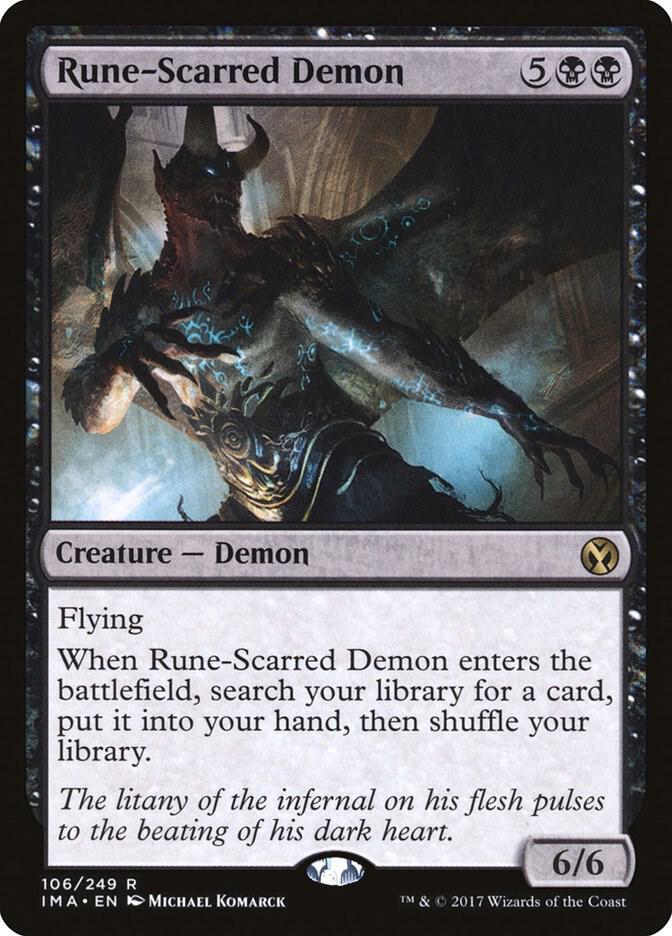 Rune-Scarred Demon 106/249 (Iconic Masters)  | Good Games Morley
