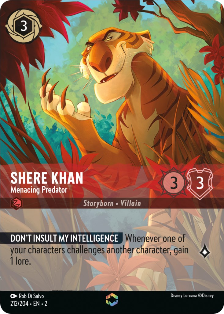 Shere Khan - Menacing Predator (Enchanted) (212/204) [Rise of the Floodborn] | Good Games Morley