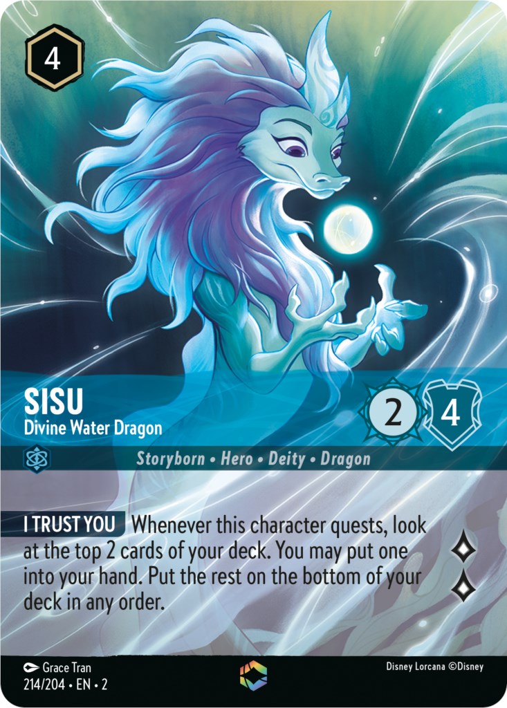 Sisu - Divine Water Dragon (Enchanted) (214/204) [Rise of the Floodborn] | Good Games Morley