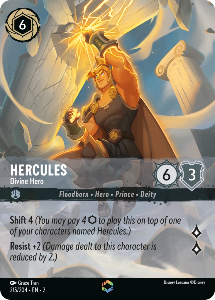 Hercules - Divine Hero (Enchanted) (215/204) [Rise of the Floodborn] | Good Games Morley