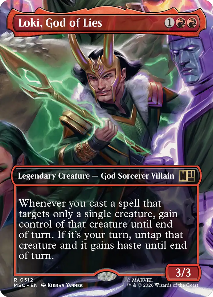 Loki, God of Lies (Borderless) [Marvel Super Heroes Commander] | Good Games Morley