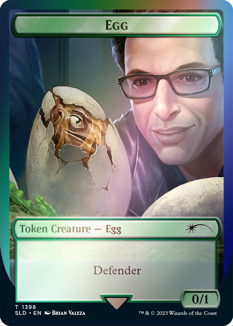 Egg Token (Rainbow Foil) [Secret Lair Drop Series] | Good Games Morley