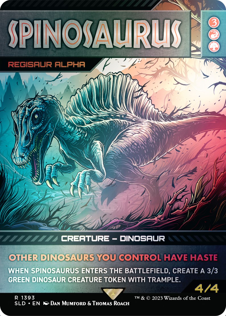 Spinosaurus - Regisaur Alpha (Rainbow Foil) [Secret Lair Drop Series] | Good Games Morley