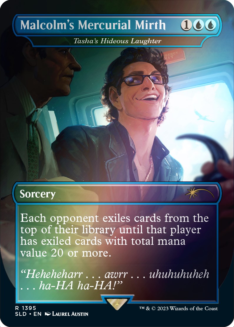 Malcolm's Mercurial Mirth - Tasha's Hideous Laughter (Rainbow Foil) [Secret Lair Drop Series] | Good Games Morley