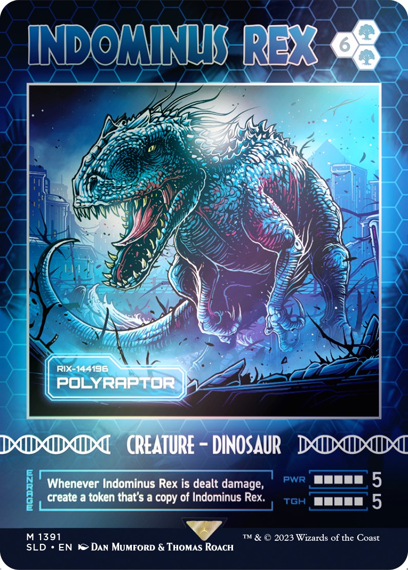 Indominus Rex - Polyraptor (Rainbow Foil) [Secret Lair Drop Series] | Good Games Morley