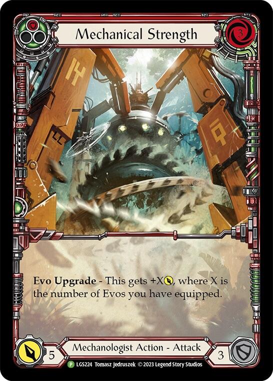 Mechanical Strength (Red) [LGS224] (Promo)  Rainbow Foil | Good Games Morley