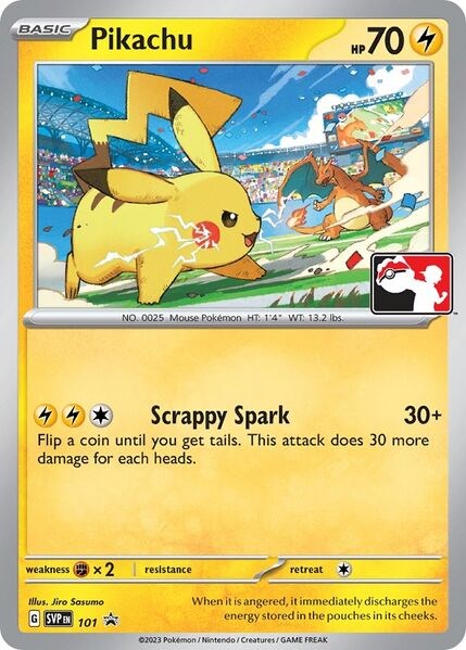 Pikachu (101) (Play Pokemon Promo) [League & Championship Cards] | Good Games Morley
