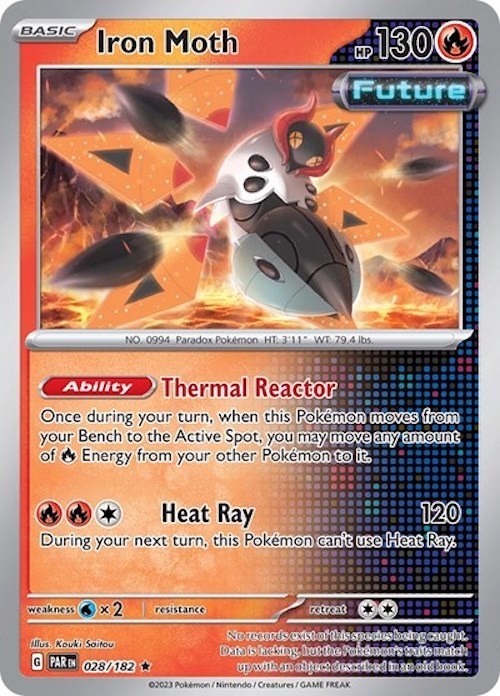 Iron Moth (028/182) (Build & Battle Box) [Scarlet & Violet: Paradox Rift] | Good Games Morley
