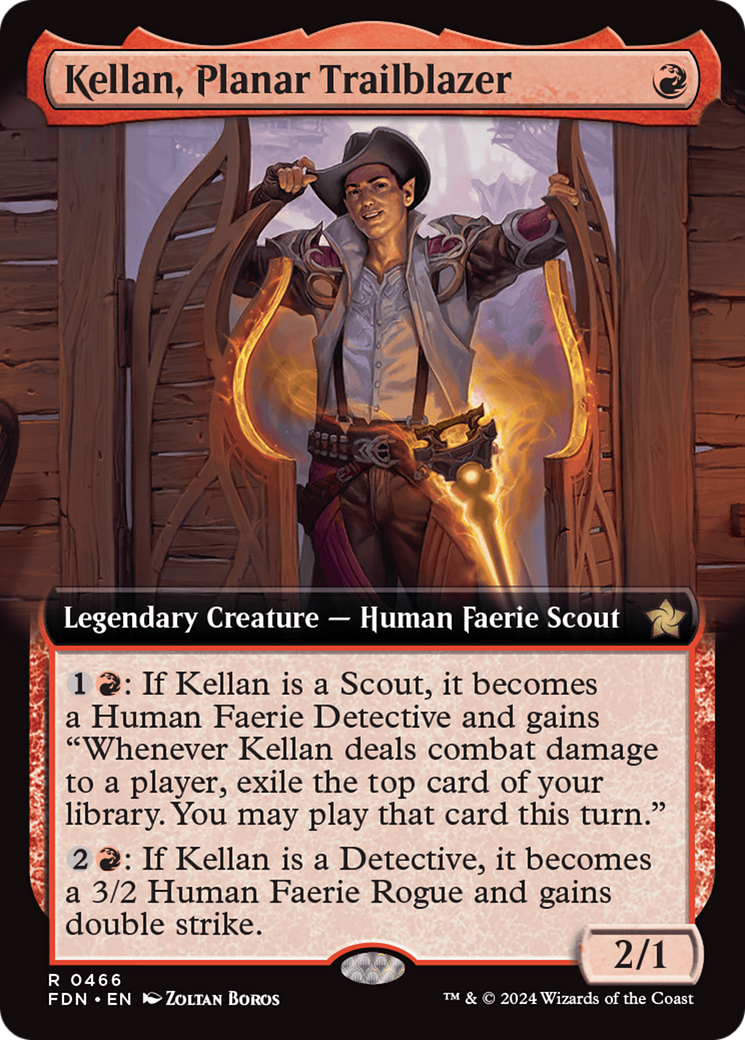 Kellan, Planar Trailblazer (Extended Art) [Foundations] | Good Games Morley