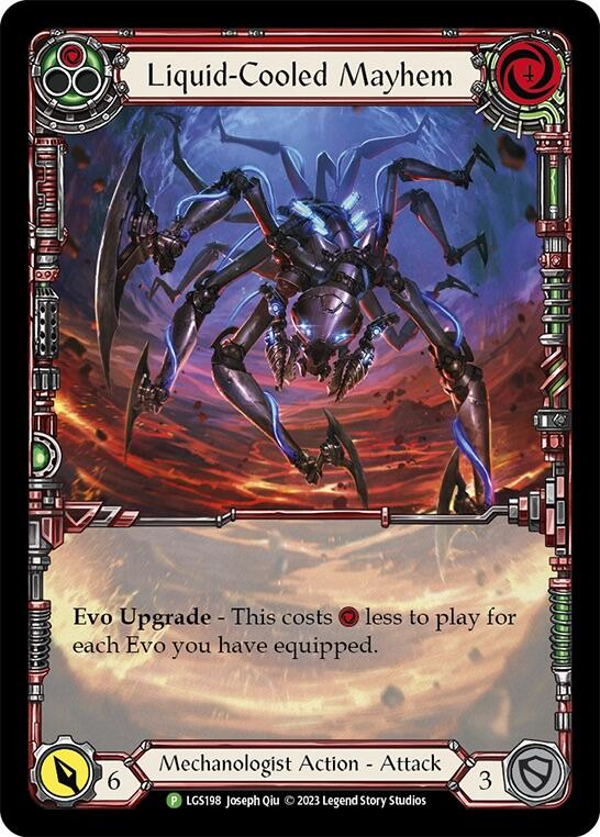 Liquid-Cooled Mayhem (Red) [LGS198] (Promo)  Rainbow Foil | Good Games Morley