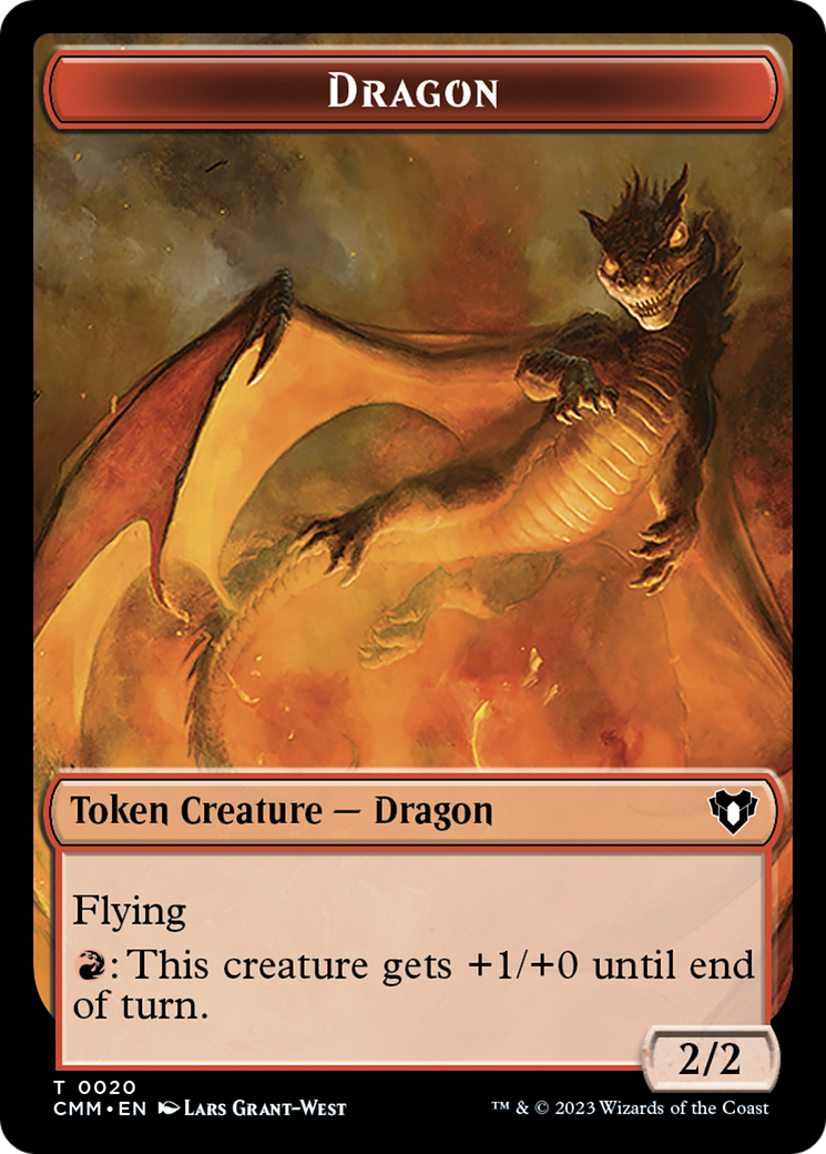 Dragon Token (20) [Commander Masters Tokens] | Good Games Morley