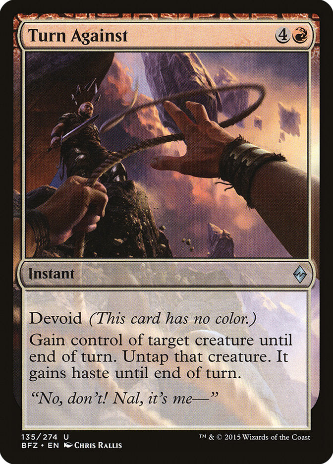 Turn Against 135/274 (Battle for Zendikar)  - Foil | Good Games Morley