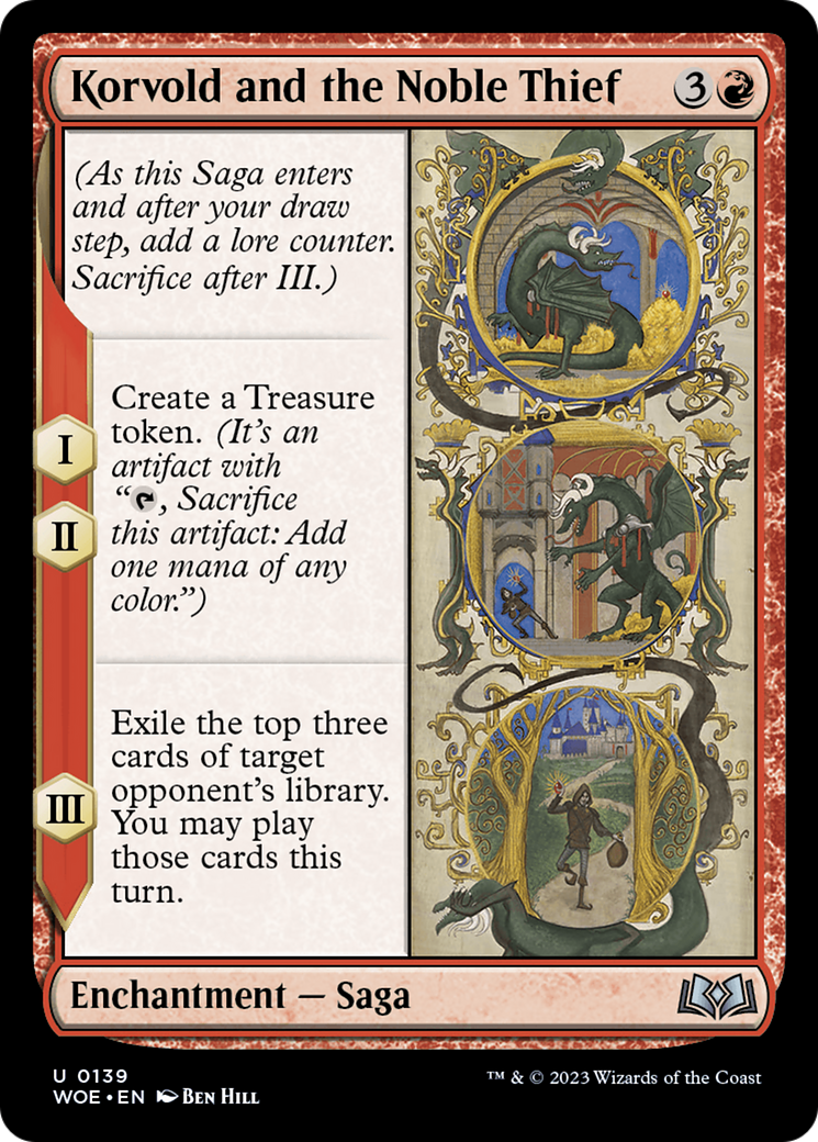 Korvold and the Noble Thief [Wilds of Eldraine] | Good Games Morley