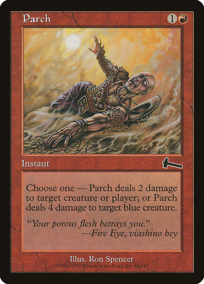 Parch 86/143 (Urza's Legacy)  - Foil | Good Games Morley