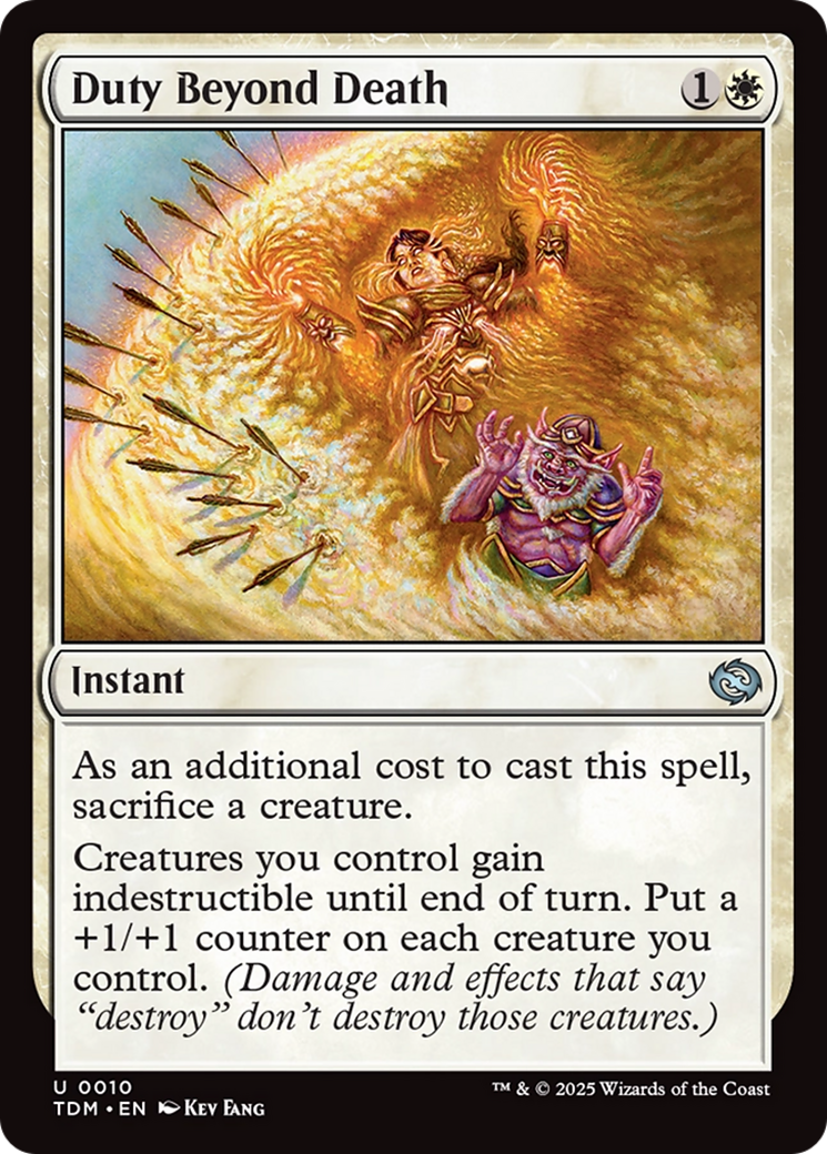 Duty Beyond Death [Tarkir: Dragonstorm] | Good Games Morley